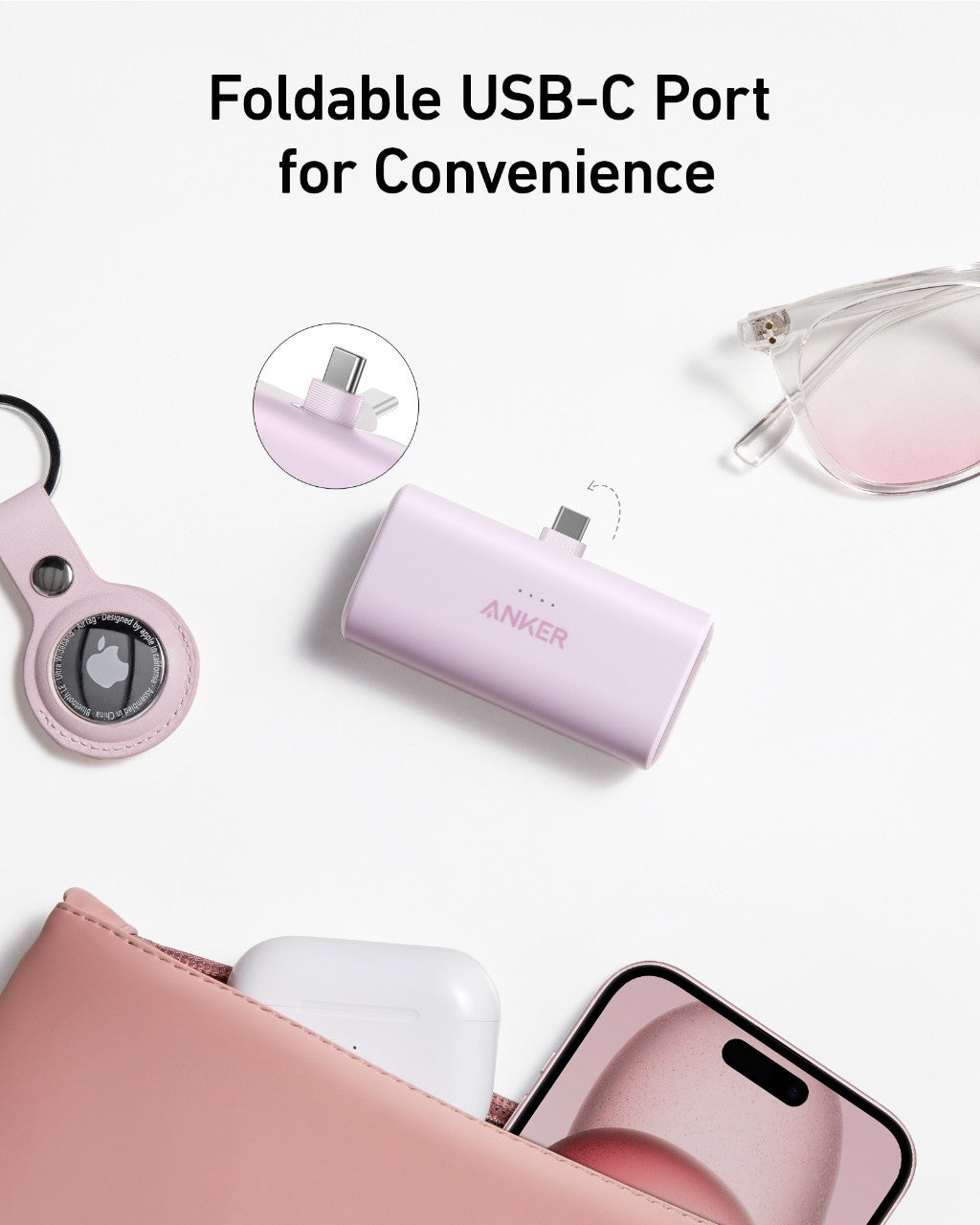 Refurbished Anker Nano Power Bank (22.5W, Built-In USB-C Connector)