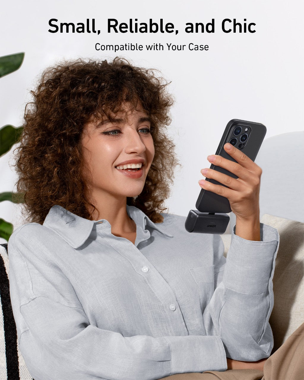 Refurbished Anker Nano Power Bank (22.5W, Built-In USB-C Connector)